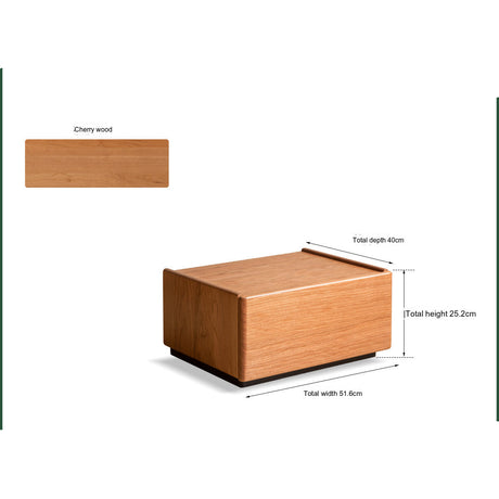 GENJI Takumi Elegant Solid Wood Nightstand from GENJI