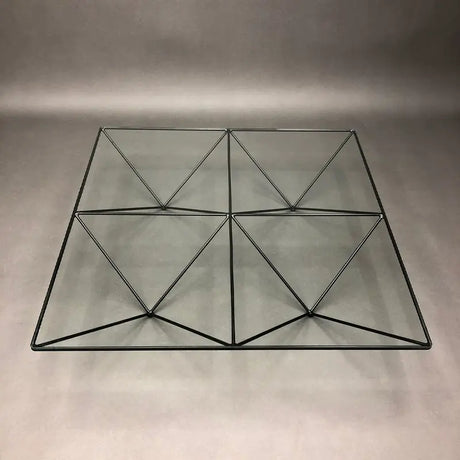 SOOGOOD Amaris Vintage Glass Square Coffee Table Modern Minimalist Wabi-Sabi Style from SOOGOOD