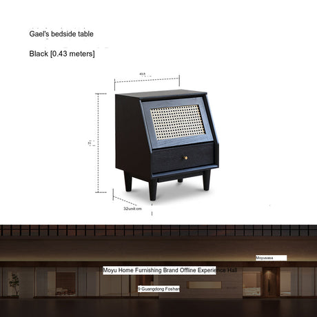 MOYU Harukaze Solid Wood Minimalist Bedside Cabinet from MOYU