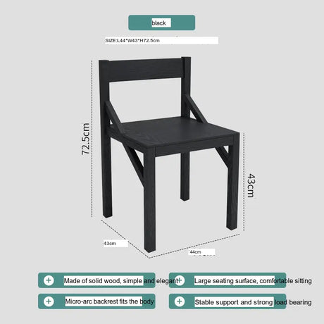 ABOUT WHITE Tenjin Minimalist Solid Wood Dining Chair from ABOUT WHITE