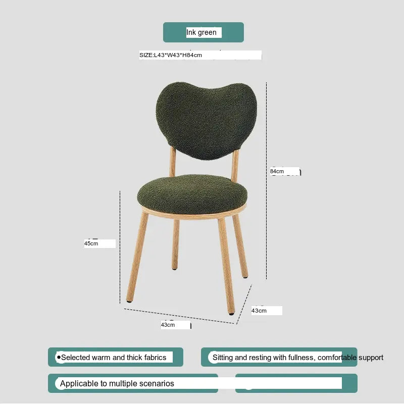 ABOUT WHITE Isolde Chic Soft Upholstered Dining Chair from ABOUT WHITE