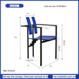 NIYE Toshiro Chic Memphis Style Solid Wood Chair from NIYE