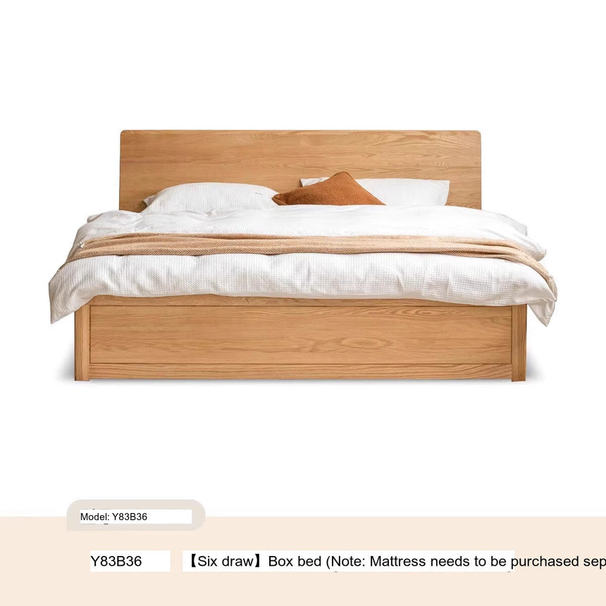 GENJI Takamatsu Elegant Solid Wood Drawer Bed from GENJI