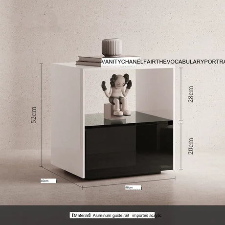 FANYU Isolde Elegant Acrylic Nightstand Storage Table from FANYU