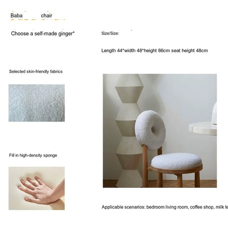 MOXER Elowen Minimalist Fabric Dining Chair from MOXER