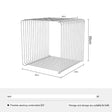 SOOGOOD Elowen Sleek Minimalist Stainless Steel Side Table from SOOGOOD