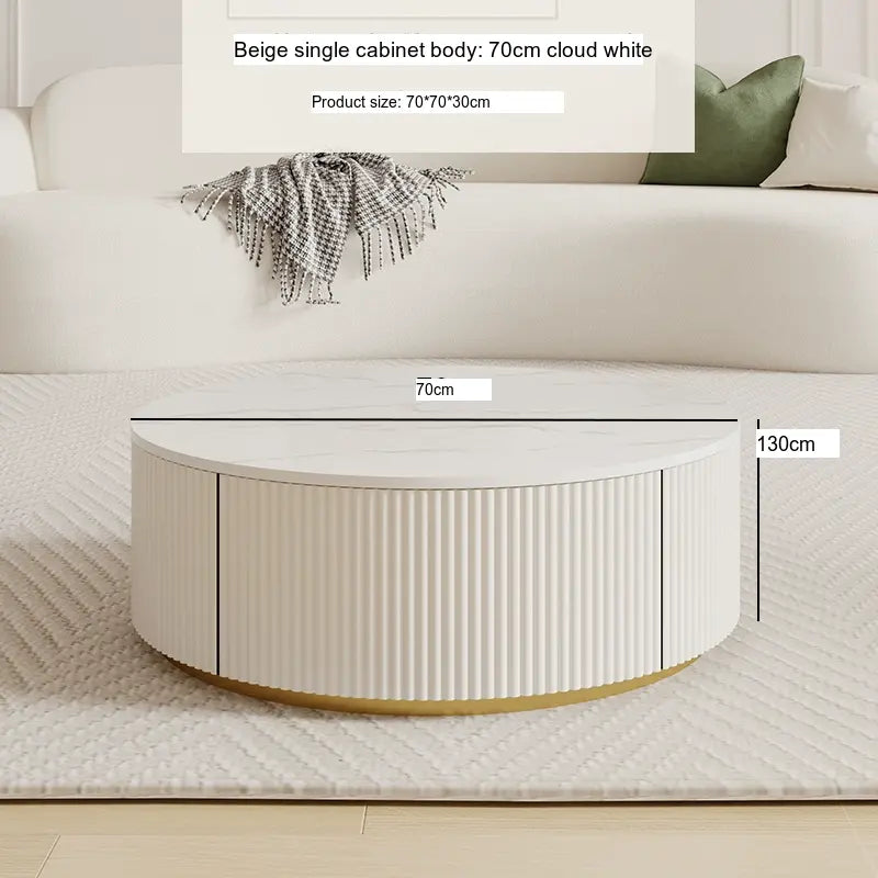 XIMIKA Alaric Luxurious Modern Rock Board Coffee Table from XIMIKA
