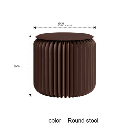 SHIBA Tameshigawa Chic Minimal Folding Round Stool from SHIBA