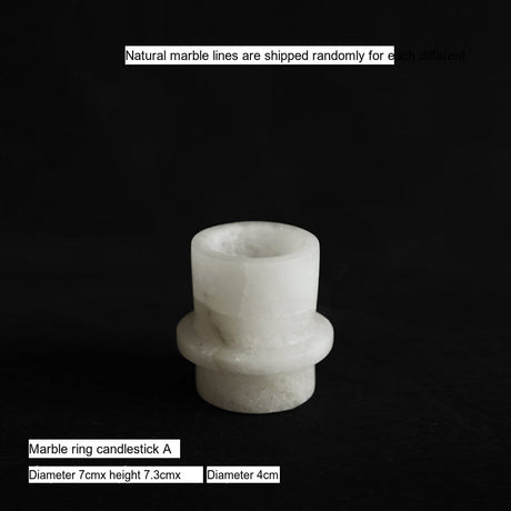 VAVINCI Arishia Luxury Natural Marble Candlestick Ornaments from VAVINCI