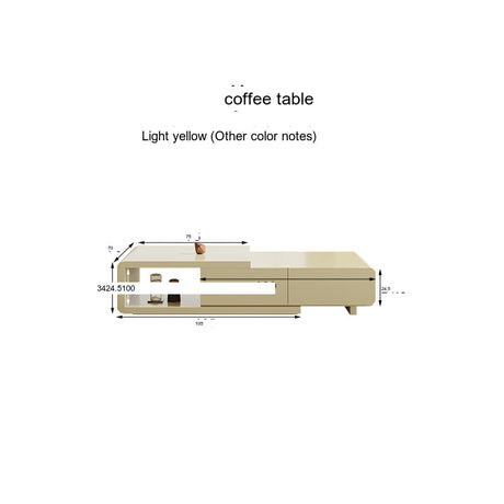 KOCU HOME Catania Rustic Retractable Solid Wood Table from KOCU HOME