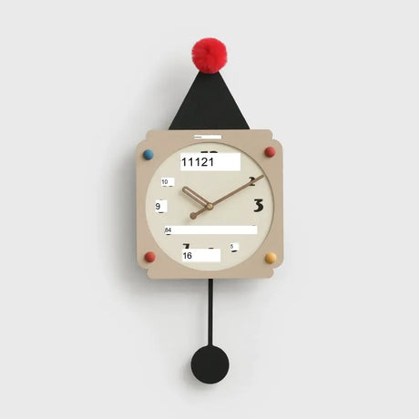 MANDELA Elowen Minimalist Cream Wall Clock from MANDELA