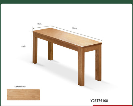 GENJI Hiroshi Minimalist Solid Wood Bench from GENJI