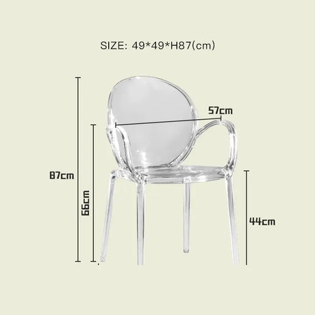 LAZYSPACE Leo Acrylic Coffee Chair from LAZYSPACE