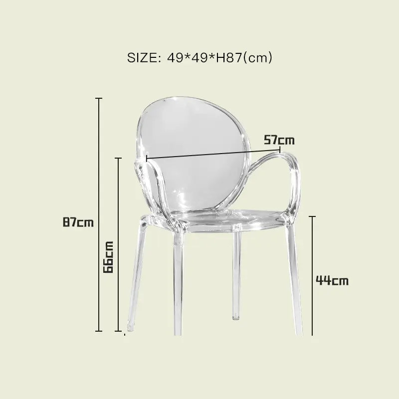 LAZYSPACE Leo Acrylic Coffee Chair from LAZYSPACE