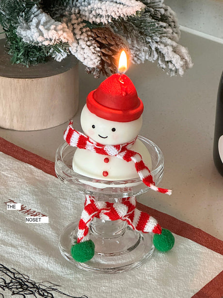 MELONGIRL Christmas Tree Snowman Candle from MELONGIRL