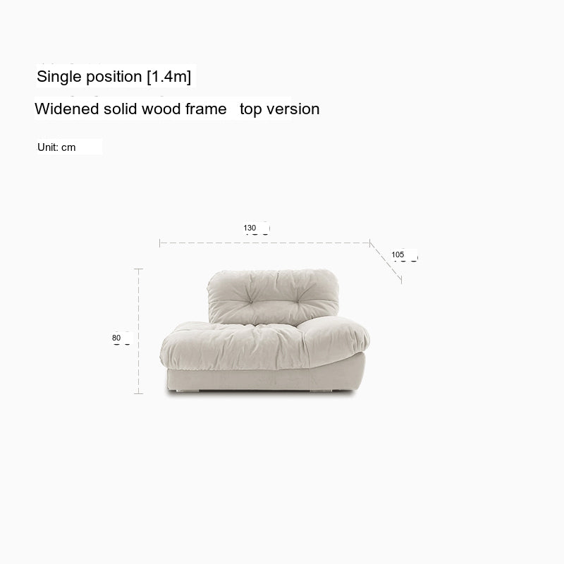 QUANMU Leandro Luxurious Cream Fabric Anti-Scratch Sofa from QUANMU