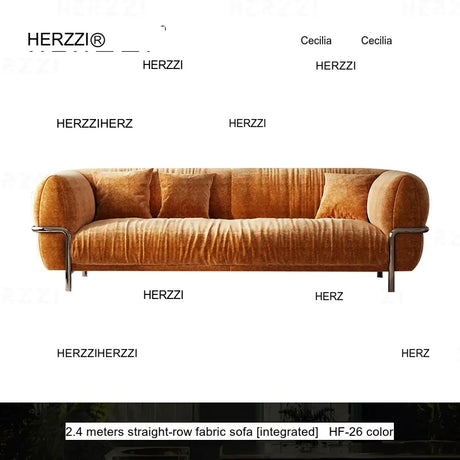 HERZZI Santiago Elegant Stainless Steel Vintage Sofa from HERZZI