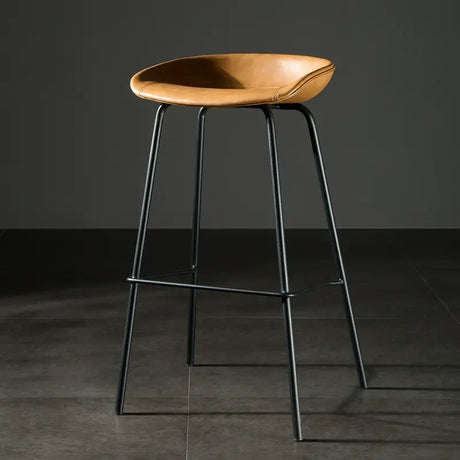 ABOUT WHITE Isadora Minimalist Iron High Bar Stool from ABOUT WHITE
