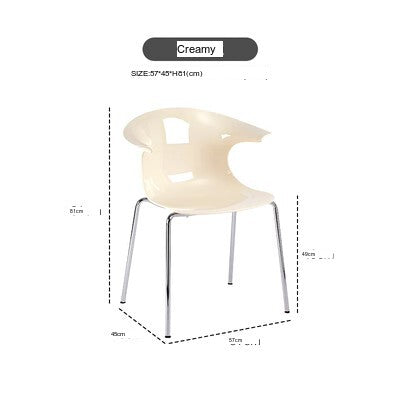 NIYE Petronella Elegant Creamy Acrylic Dining Chair from NIYE