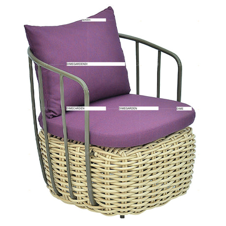 DIME GARDEN Santiago Cozy Rattan Chair Set Garden Furniture from DIME GARDEN