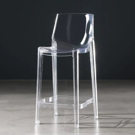 ABOUT WHITE Yamanashi Sleek Transparent Bar Chair from ABOUT WHITE