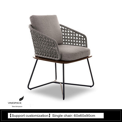 RATTAN SPACE Elysium Waterproof Natural Wood Footstool Set from RATTAN SPACE