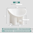 ABOUT WHITE Rosalía Cozy Minimalist Red Chair from ABOUT WHITE
