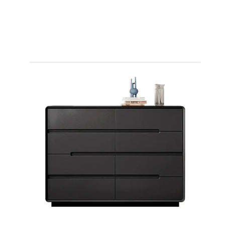 LINYUE Gideon Italian Black Minimalist Multi-Drawer Cabinet from LINYUE