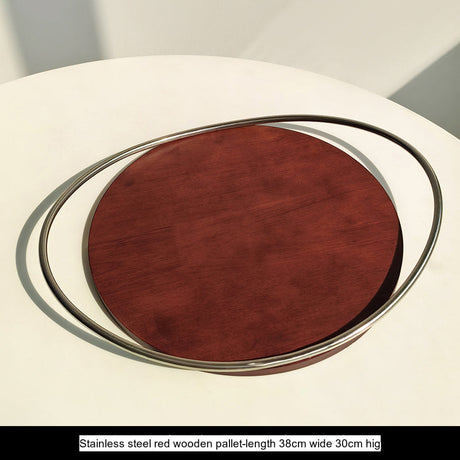 LIVETAI Juniper Elegant Stainless Steel Tea Tray from LIVETAI