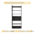 LINYUE Orion Solid Wood Customizable Wall Bookcase from LINYUE