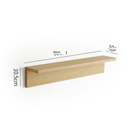 OGI NO RYOHIN Wall-Hung Shelf with Solid Wood Hooks from HOBBYTREE