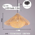 BOJI Azura Elegant Woven Coffee Ceiling Lamp from BOJI