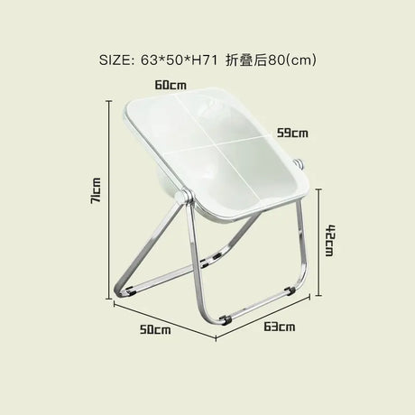 LAZYSPACE Noah Transparent Folding Chair from LAZYSPACE