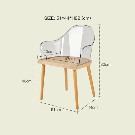 LAZYSPACE Evelyn Acrylic Highchair from LAZYSPACE