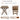 THECOFFEEFURNITURE Foldable Courtyard Coffee Set from THECOFFEEFURNITURE