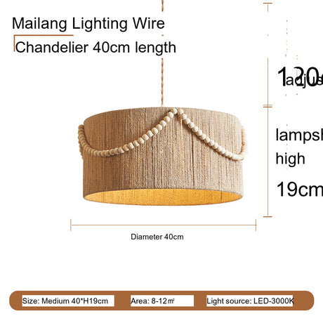 MAILANG Elowen Vintage Boho Chic Ceiling Lamp from MAILANG
