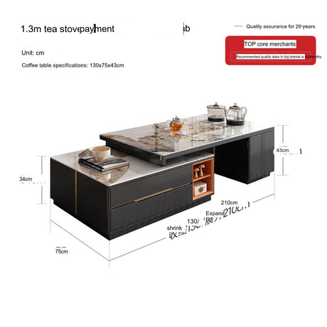 QUANMU Seraphina Luxe Modern Coffee Table from QUANMU
