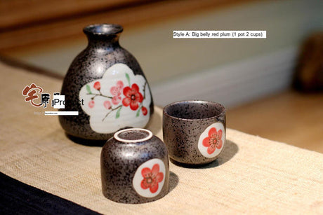 PAULOWNIA Kenzo Elegant Ceramic Wine Glass Set from PAULOWNIA