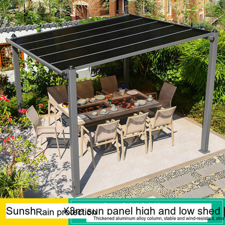 MOJIA Magnus Modern Outdoor Gazebo with Sleek Light Panels from MOJIA