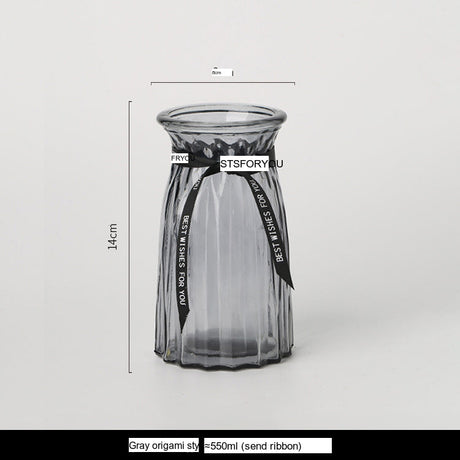 LIVETAI Athos Elegant Transparent Flowerpot Small Vase from LIVETAI