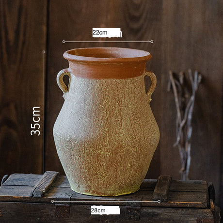 JUHAN Isolde Rustic Floral Arrangement Pottery Vase from JUHAN