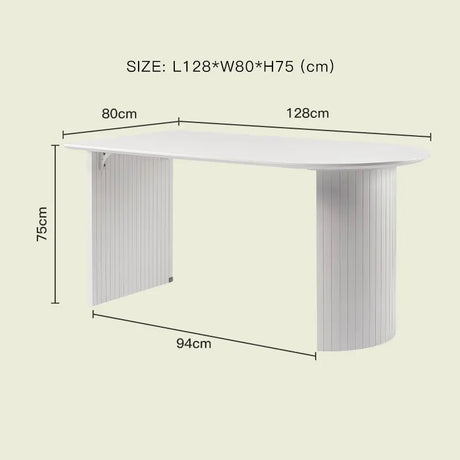 LAZYSPACE Claire Oval Rock Board Table from LAZYSPACE