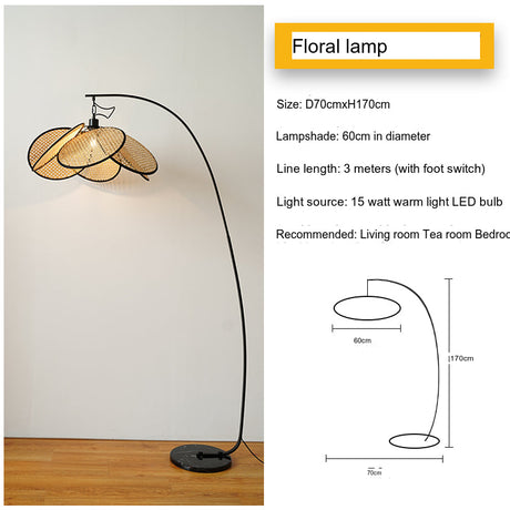 MAILANG Haruki Elegant Bamboo Design Floor Lamp from MAILANG