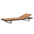 DIME GARDEN Elowen Anticorrosive Teak Outdoor Lounge Bed from DIME GARDEN