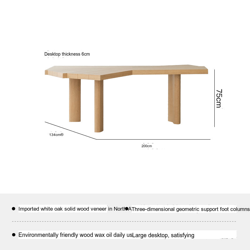 SOOGOOD Juniper Modern Solid Wood Conference Desk from SOOGOOD