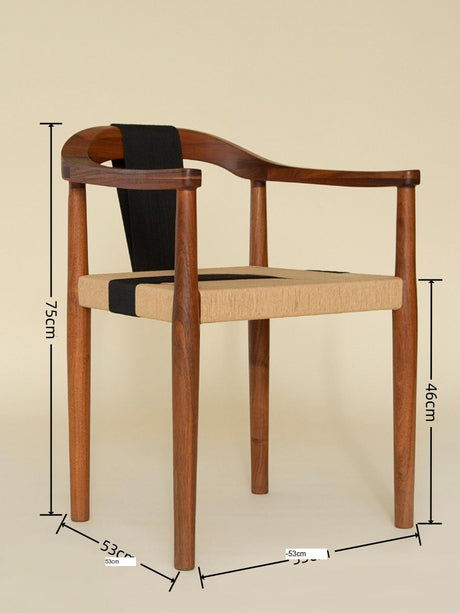 GENJI Kaelani Elegant Solid Wood Dining Chair from GENJI