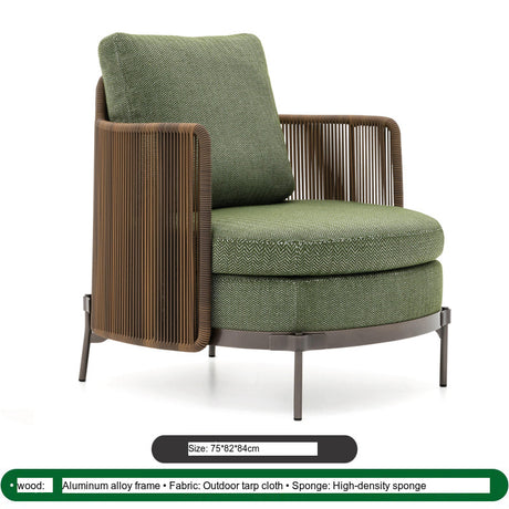 DIME GARDEN Azucena Waterproof Rattan Chair & Coffee Table Set from DIME GARDEN