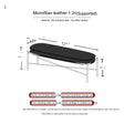 TELLS Marisol Vintage Luxe Leather Porch Bench from TELLS