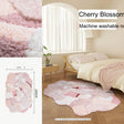 KENZAKI Sakura Snow Washable Rug from KENZAKI