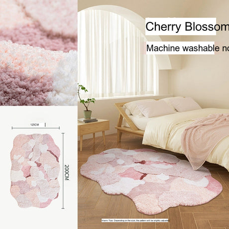 KENZAKI Sakura Snow Washable Rug from KENZAKI